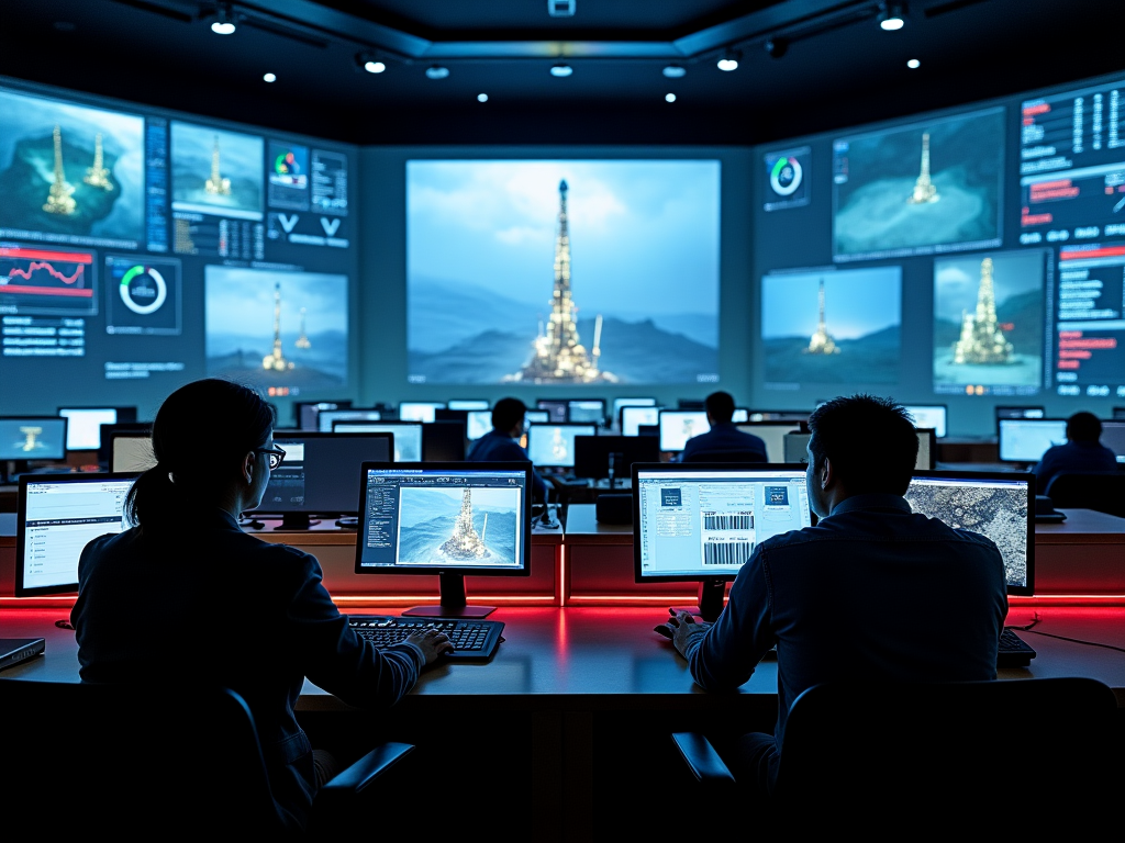 Sala de control de operaciones petroleras